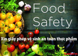 Xin giấy phép vệ sinh an toàn thực phẩm
